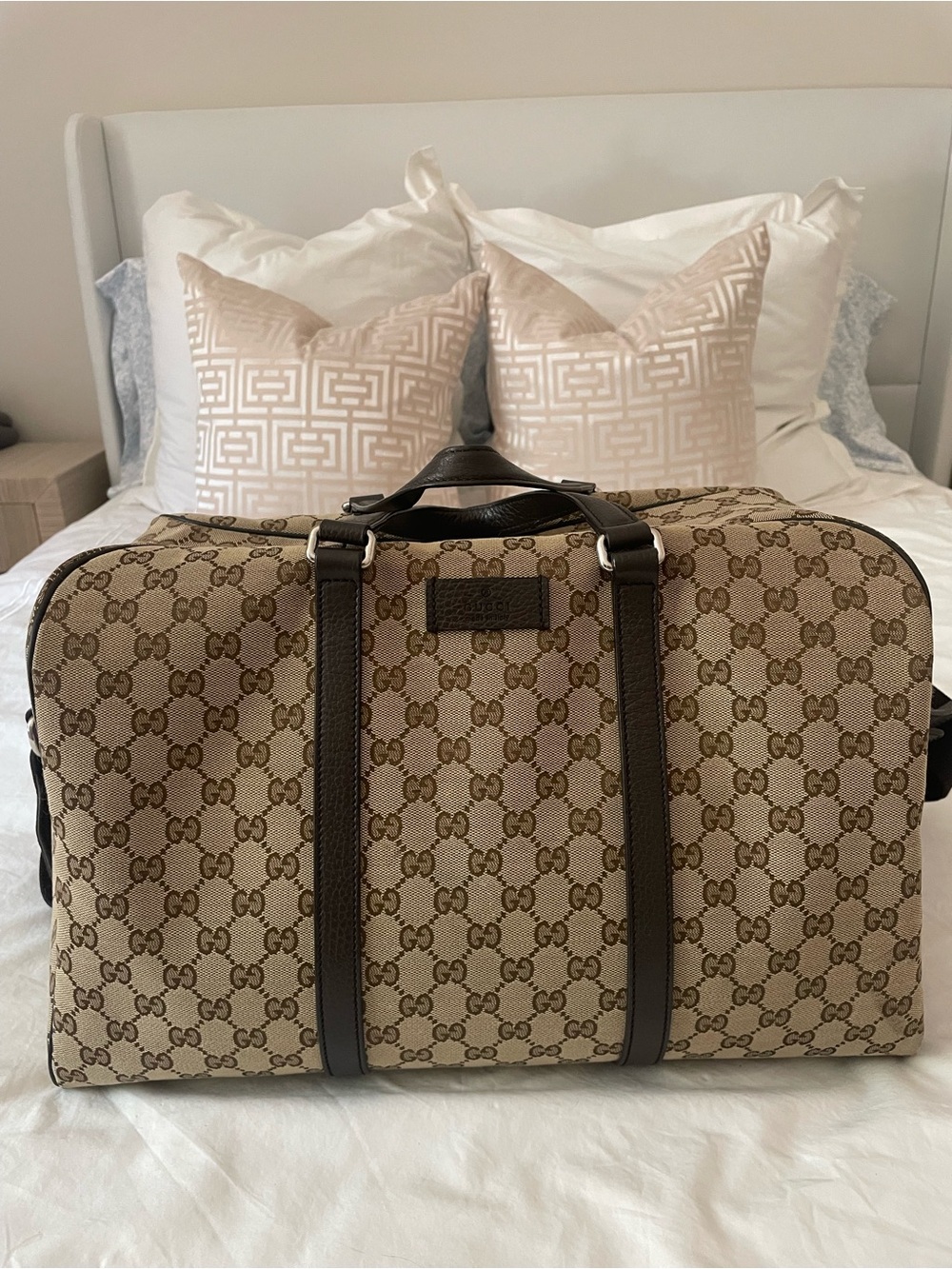 Gucci Joy Canvas GG Travel Duffle Bag
